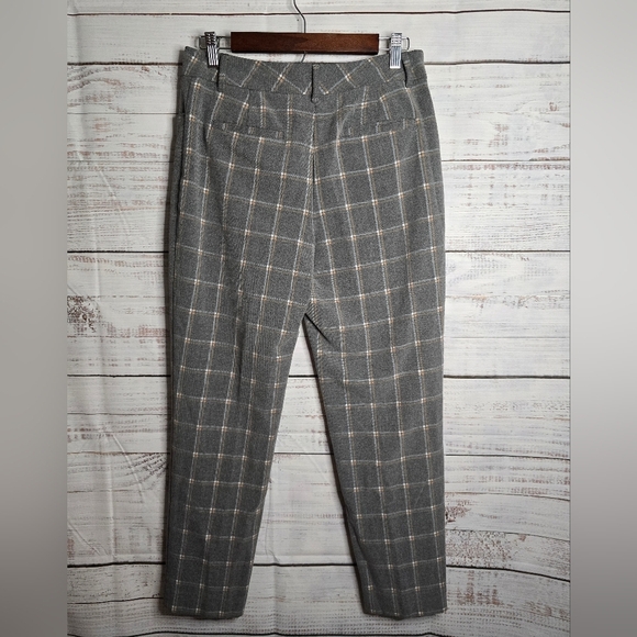Talbots Women Size 6 Checkered Ankle Dress Pants With Pockets - Picture 3 of 5